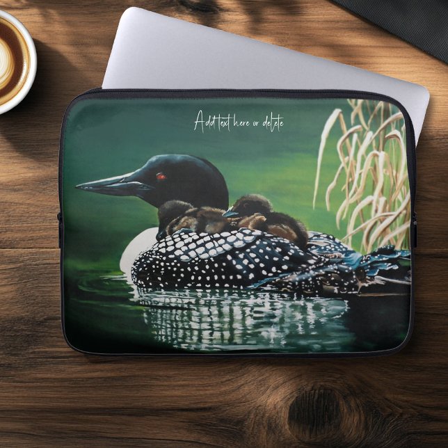 Loon Family Outing Laptop Fodral (Skapare uppladdad)
