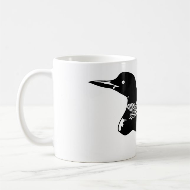 Loon Illustration Coffee Mugg (Vänster)