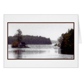 Loon Island Misty Mindscape Card Hälsningskort
