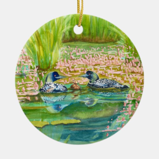 Loon jul Ornament (Framsidan)