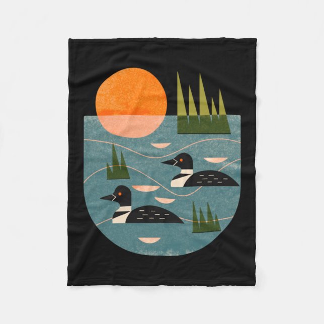 Loon Lake Fleecefilt (Framsidan)