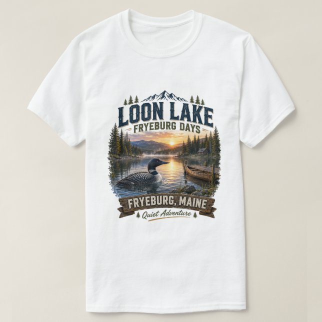 Loon Lake Fryeburg Days Tonårig T-Shirt (Design framsida)