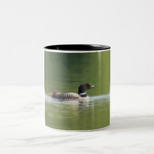 Loon med chickkaffemuggen Två-Tonad mugg