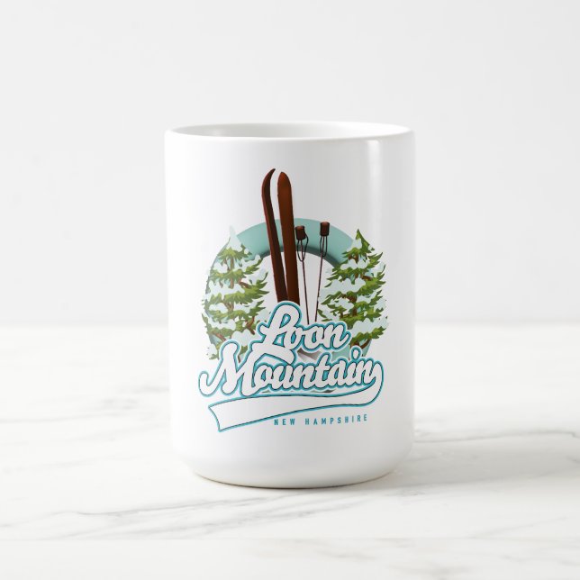 Loon Mountain New Hampshire ski logotyp Kaffemugg (Center)
