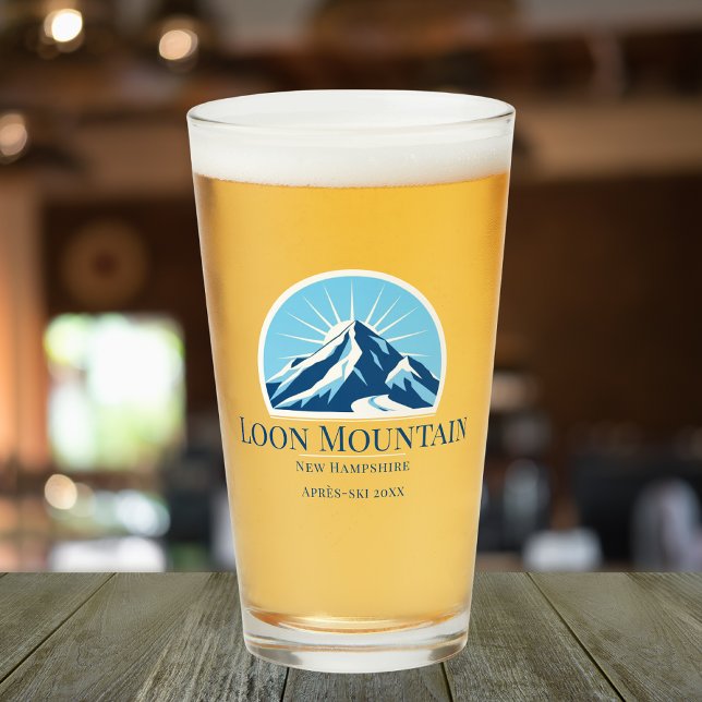 Loon Mountain New Hampshire ski resort ölglas Glaskopp (Skapare uppladdad)