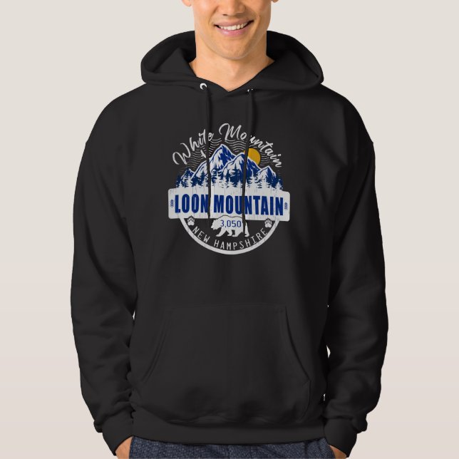 Loon Mountain New Hampshire ski souvenirs Hoodie (Framsida)