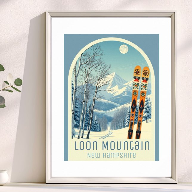 Loon Mountain New Hampshire skidestination Affisch (Skapare uppladdad)