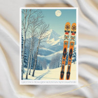 Loon Mountain New Hampshire skidområde vykort