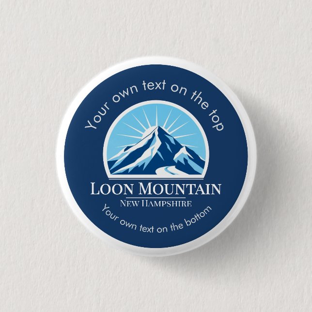 Loon Mountain New Hampshire skidrottning  Knapp (Framsida)