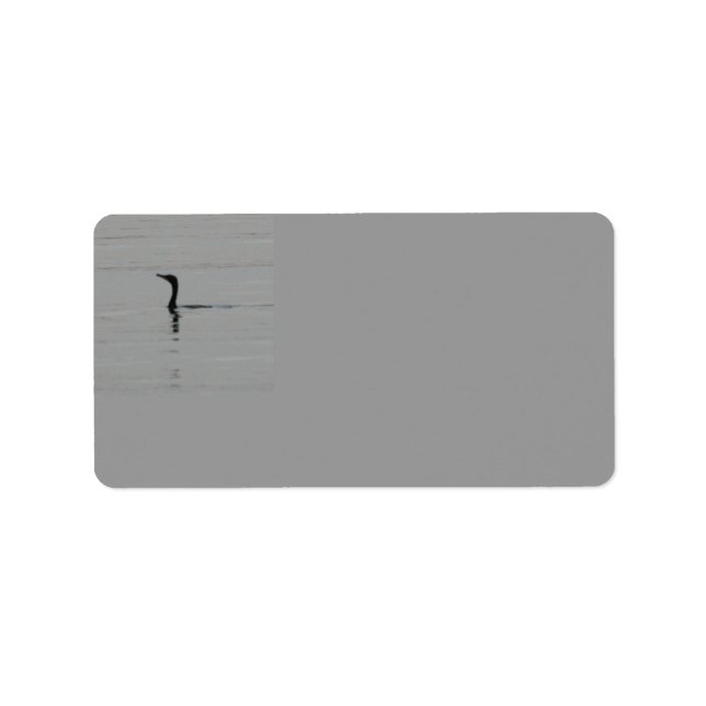 Loon på Sjö-adressetiketten Adressetikett (Framsidan)