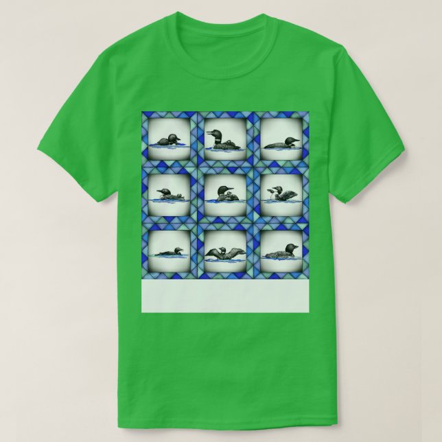 Loon quilt t shirt (Design framsida)