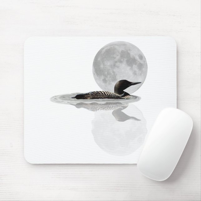 Loon Simmas in Moonlight Mouse Pad Musmatta (Med mus)