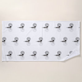 Loon Simmas in the Moonlight Beach Towel