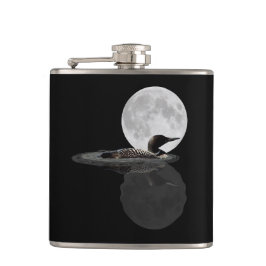 Loon Simmas in the Moonlight Drink Flask Fickplunta