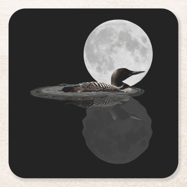 Loon Simmas in the Moonlight Papper Underlägg (Framsidan)