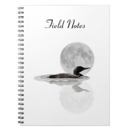 Loon Simmas in the Moonlight Spiral Notebook Anteckningsbok