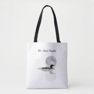 Loon Simmas in the Moonlight Tote Bag II Tygkasse