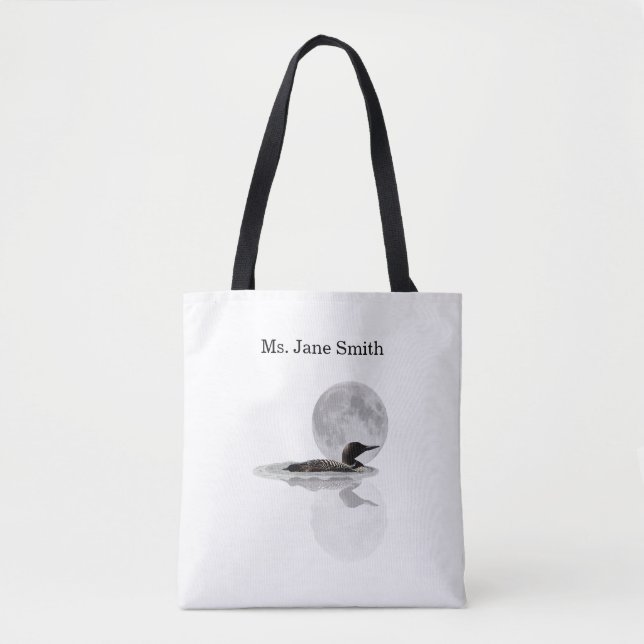 Loon Simmas in the Moonlight Tote Bag II Tygkasse (Framsida)