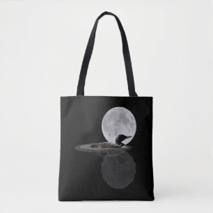 Loon Simmas in the Moonlight Tote Bag Tygkasse