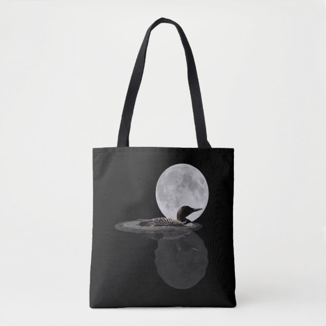 Loon Simmas in the Moonlight Tote Bag Tygkasse (Framsida)