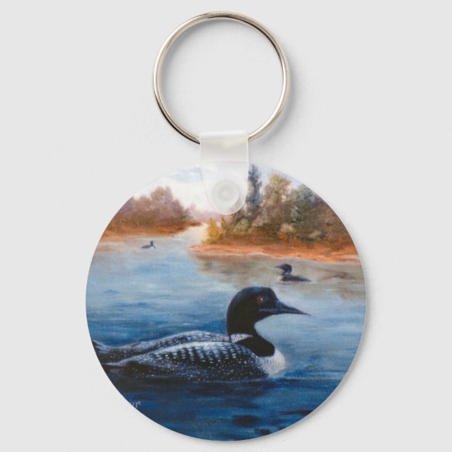 Loon Sjö Keychain Nyckelring (Framsida)