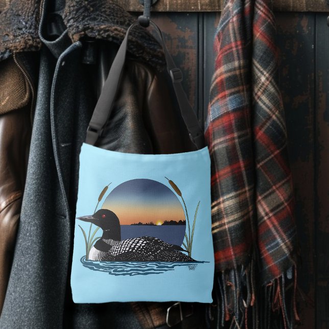 Loon Sunset Blue Axelväska (Skapare uppladdad)