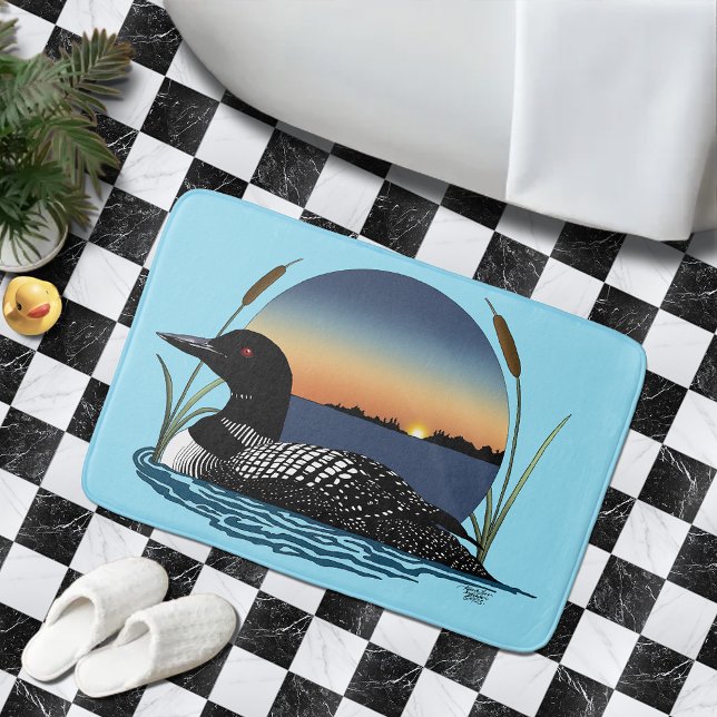 Loon Sunset Blue Badrumsmatta (Skapare uppladdad)