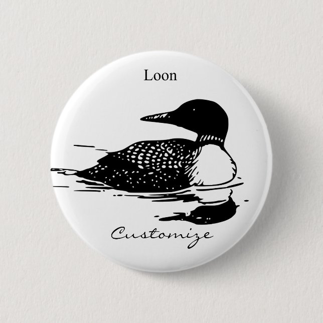 Loon Swimming Bird Art Thunder_Cove Knapp (Framsida)