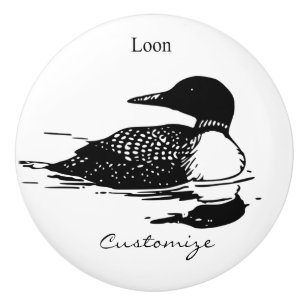 Loon Swimming Bird Art Thunder_Cove Knopp
