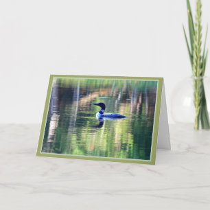 Loon--Walden Pond Semesterkort Helgkort