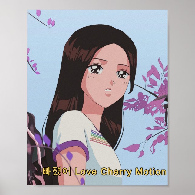 LOONA Choerry - Kärlek Cherry Rörelse 90's anime Poster (Framsidan)