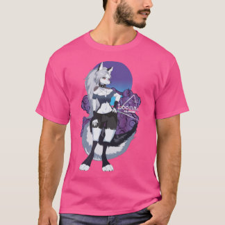 Loona Goth Tjej Retro Hazbin Hotell Helluva Boss T Shirt