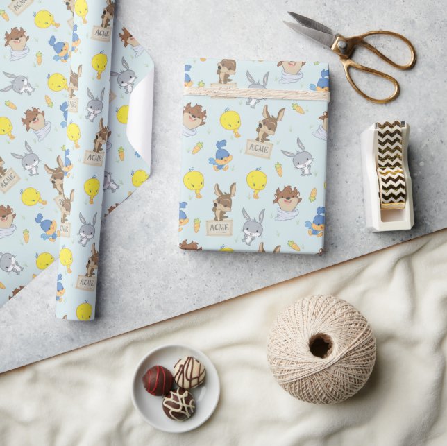 LOONEY TUNES™ Baby Shower Mönster Presentpapper (Hantverk)