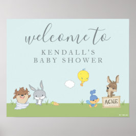 LoONEY TUNES™ Baby Shower Välkommen Poster