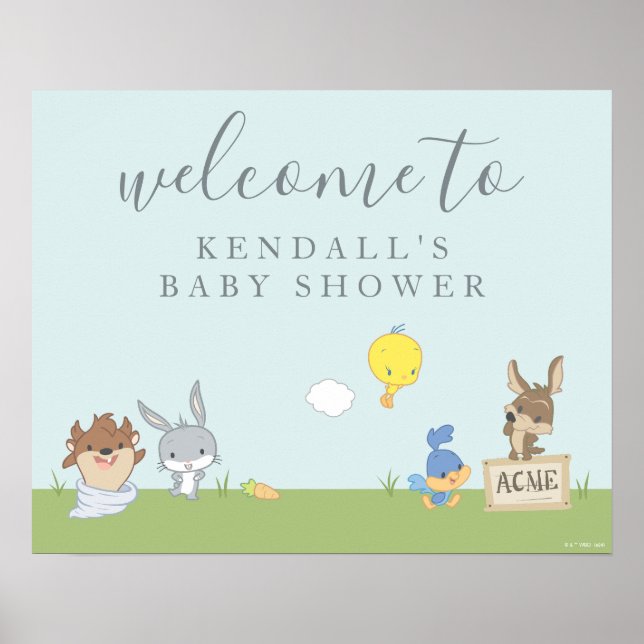 LoONEY TUNES™ Baby Shower Välkommen Poster (Framsidan)