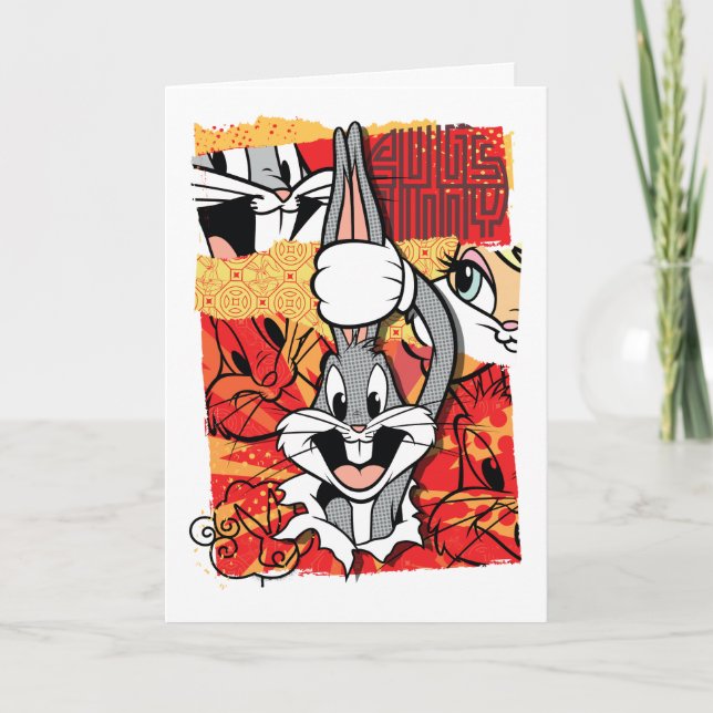 LOONEY TUNES™ | BUGS BUNNY™ Utfälld grafik Kort (Framsida)