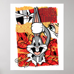 LOONEY TUNES™ BUGS BUNNY™ Utfälld grafik Poster