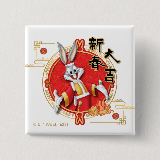 LOONEY TUNES™ | BUGS BUNNY™ Vårlycka Knapp (Framsida)