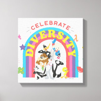 LOONEY TUNES™ - Celebrate Diversity Pride Rainbow Canvastryck