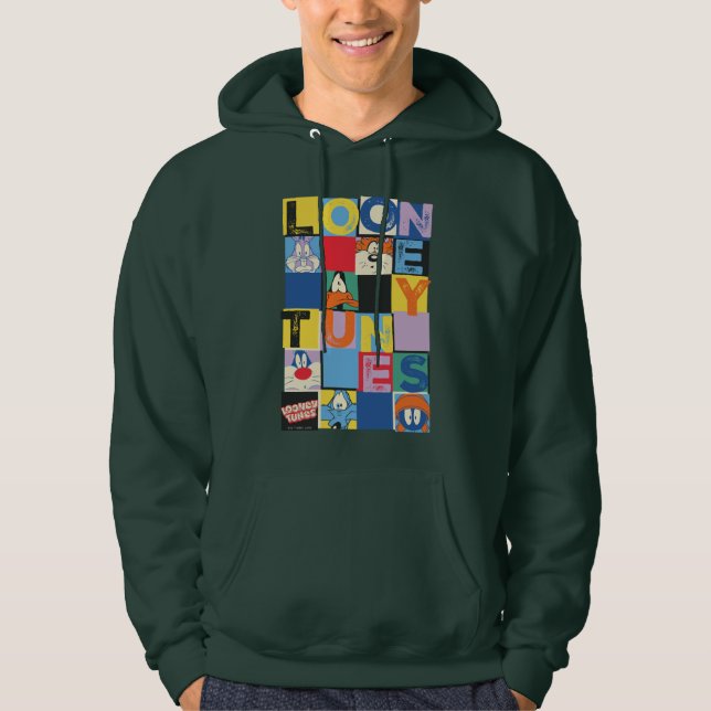 LOONEY TUNES™ Character Checker Blocks Hoodie (Framsida)
