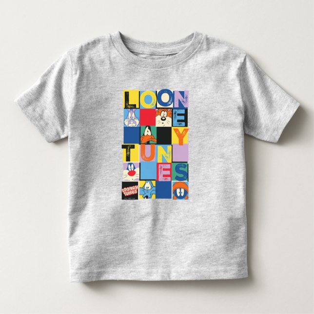 LOONEY TUNES™ Character Checker Blocks T Shirt (Framsida)