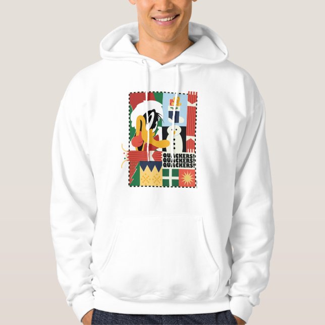 LOONEY TUNES™ DAFFY ANKA™-Helgdag Hoodie (Framsida)