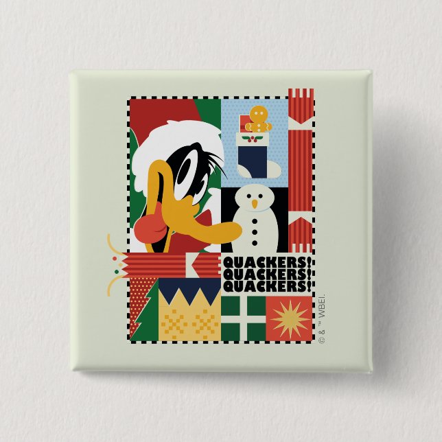 LOONEY TUNES™ DAFFY ANKA™-Helgdag Knapp (Framsida)