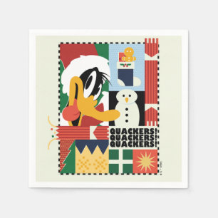 LOONEY TUNES™ DAFFY ANKA™-Helgdag Pappersservett