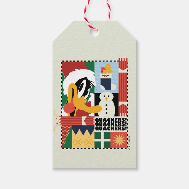LOONEY TUNES™ DAFFY ANKA™-Helgdag Presentetikett (Framsidan)