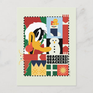 LOONEY TUNES™ DAFFY DUCK™ Holiday Quackers Helg Vykort
