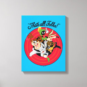 LOONEY TUNES™ "DET ÄR ALLA FOLKS!™" Bullseye Group Canvastryck