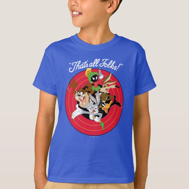 LOONEY TUNES™ "DET ÄR ALLA FOLKS!™" Bullseye Group T Shirt (Framsida)