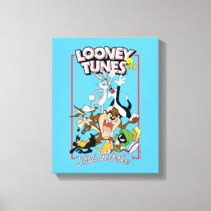 LOONEY TUNES™ "DET ÄR ALLA FOLKS!™" Group Stack Canvastryck
