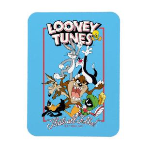 LOONEY TUNES™ "DET ÄR ALLA FOLKS!™" Group Stack Magnet